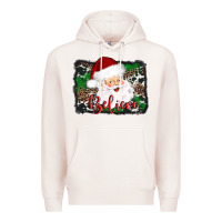Pale Pink believe santa Premium Hoodie - AdoDesignShop
