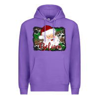 Purple believe santa Premium Hoodie - AdoDesignShop