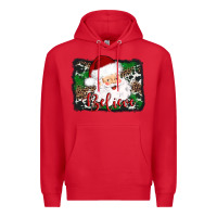 Red believe santa Premium Hoodie - AdoDesignShop