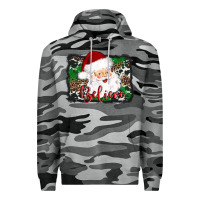 Slate Camo believe santa Premium Hoodie - AdoDesignShop