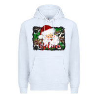 White believe santa Premium Hoodie - AdoDesignShop