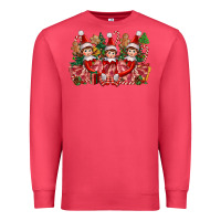 Cardinal Christmas girl elfs Premium Sweatshirt - FaDigitalArtStudio