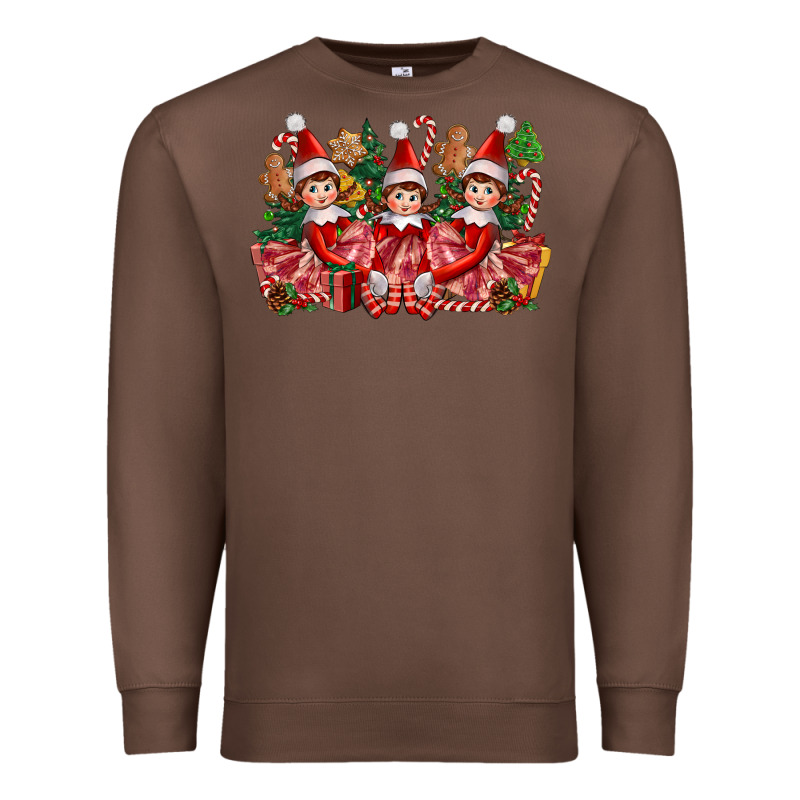 Christmas Girl Elfs Premium Sweatshirt by FaDigitalArtStudio | Teevron