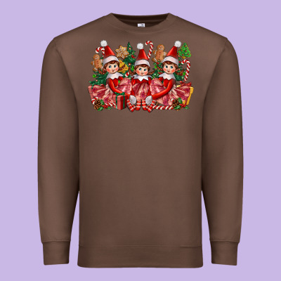 Christmas Girl Elfs Premium Sweatshirt Designed By Fadigitalartstudio
