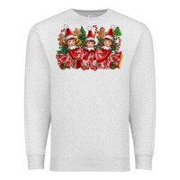 Oatmeal Heather Christmas girl elfs Premium Sweatshirt - FaDigitalArtStudio