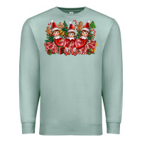 Seafoam Christmas girl elfs Premium Sweatshirt - FaDigitalArtStudio