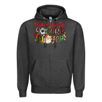 Charcoal Heather santas favorite soccer player Zipper Hoodie - MaliasSmallBusiness
