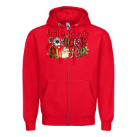 Red santas favorite soccer player Zipper Hoodie - MaliasSmallBusiness