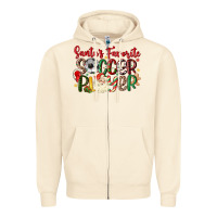 Sandshell santas favorite soccer player Zipper Hoodie - MaliasSmallBusiness