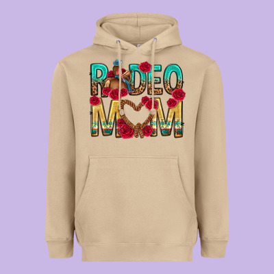 Rodeo Mom Mothers Day Heavyweight Hoodie Designed By Texasbilliewilder