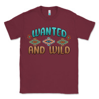 Burgundy wanted and wild Classic Tee - MaliasSmallBusiness