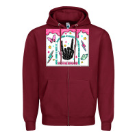 Burgundy some days i rock it Zipper Hoodie - MaliasSmallBusiness