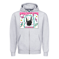 Heather Grey some days i rock it Zipper Hoodie - MaliasSmallBusiness