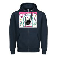 Navy some days i rock it Zipper Hoodie - MaliasSmallBusiness