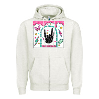Oatmeal Heather some days i rock it Zipper Hoodie - MaliasSmallBusiness