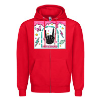 Red some days i rock it Zipper Hoodie - MaliasSmallBusiness