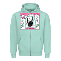 Seafoam some days i rock it Zipper Hoodie - MaliasSmallBusiness