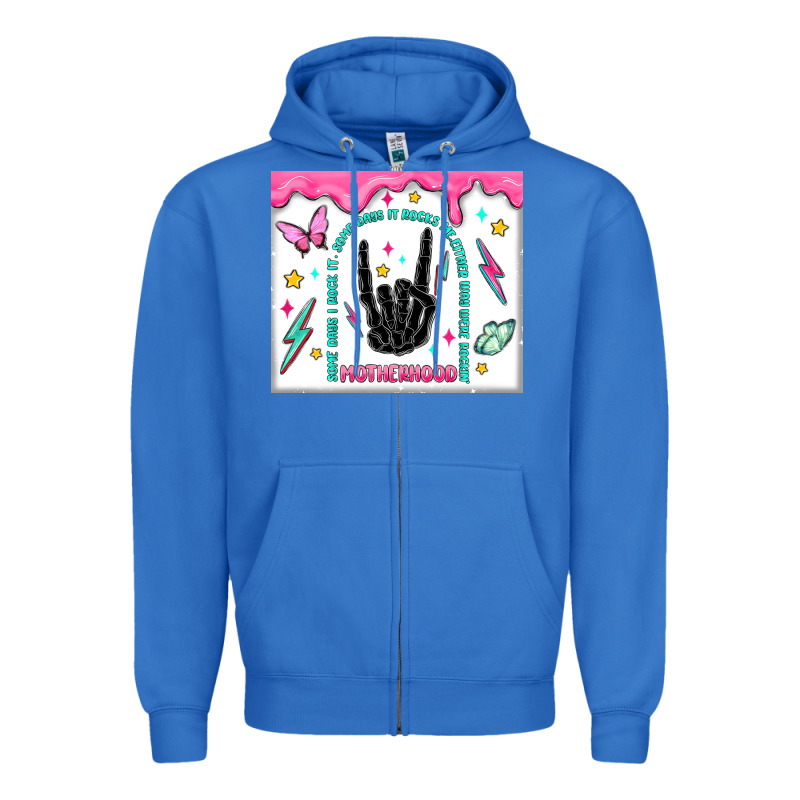 Some Days I Rock It Zipper Hoodie by MaliasSmallBusiness | Teevron