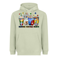 Matcha hispanic heritage month coffee cups Heavyweight Hoodie - Zillion Design Studio