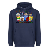 Navy hispanic heritage month coffee cups Heavyweight Hoodie - Zillion Design Studio
