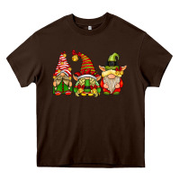Chocolate Brown Elf Gnomes Heavy Core Tee - CowhideDigitalArt