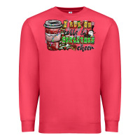 Cardinal I Run On Coffee And Christmas Cheer Premium Sweatshirt - CowhideDigitalArt