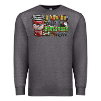 Charcoal Heather I Run On Coffee And Christmas Cheer Premium Sweatshirt - CowhideDigitalArt