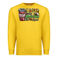 Lemon I Run On Coffee And Christmas Cheer Premium Sweatshirt - CowhideDigitalArt