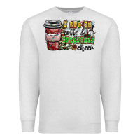 Oatmeal Heather I Run On Coffee And Christmas Cheer Premium Sweatshirt - CowhideDigitalArt