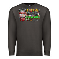 Smoke I Run On Coffee And Christmas Cheer Premium Sweatshirt - CowhideDigitalArt
