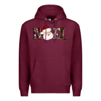 Burgundy noel santa Premium Hoodie - AdoDesignShop