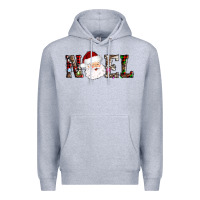 Heather Grey noel santa Premium Hoodie - AdoDesignShop