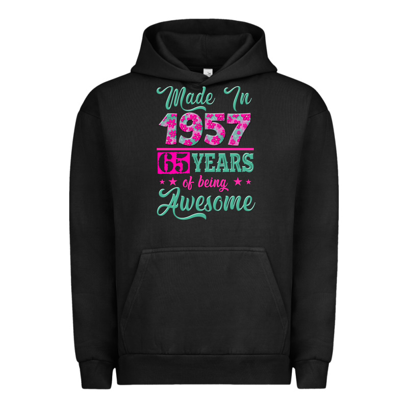 Made In 1957, 65 Years Of Being Awesome Kopya Urban Hoodie by Jasminsmagicworld | Teevron