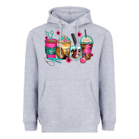 Heather Grey hairstylist coffee cups Heavyweight Hoodie - Zillion Design Studio