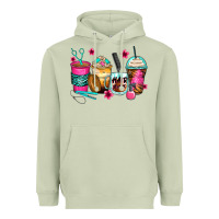 Hairstylist Coffee Cups Heavyweight Hoodie | Teevron