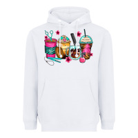 White hairstylist coffee cups Heavyweight Hoodie - Zillion Design Studio