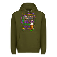 Army Green beads & beer that's why i'm here Premium Hoodie - Artiststas