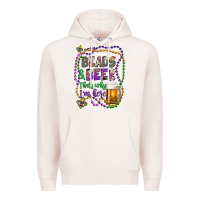 Pale Pink beads & beer that's why i'm here Premium Hoodie - Artiststas