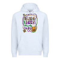 White beads & beer that's why i'm here Premium Hoodie - Artiststas
