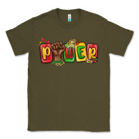 Army Green power juneteenth Classic Tee - MaliasSmallBusiness