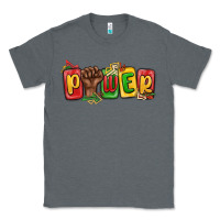 Charcoal Heather power juneteenth Classic Tee - MaliasSmallBusiness