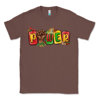 Chestnut power juneteenth Classic Tee - MaliasSmallBusiness