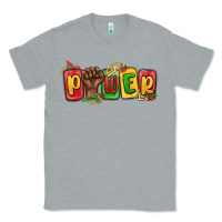 Heather Grey power juneteenth Classic Tee - MaliasSmallBusiness