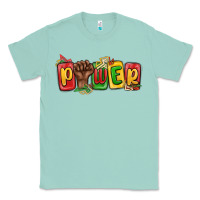 Seafoam power juneteenth Classic Tee - MaliasSmallBusiness