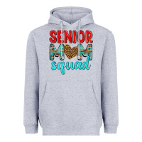 Heather Grey senior mom squad Heavyweight Hoodie - texasbilliewilder