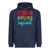 Navy senior mom squad Heavyweight Hoodie - texasbilliewilder