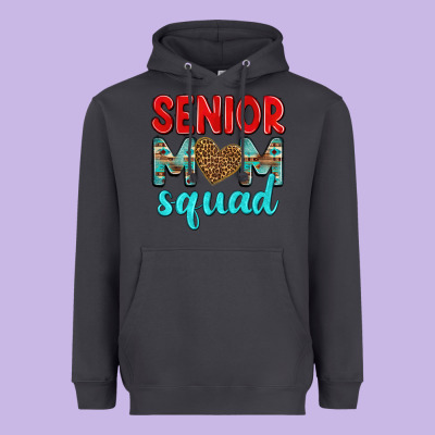 Senior Mom Squad Heavyweight Hoodie Designed By Texasbilliewilder