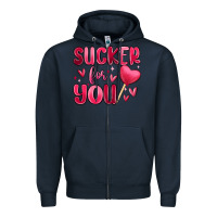 Navy sucker for you Zipper Hoodie - MaliasSmallBusiness