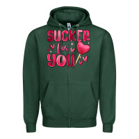 Sports Green sucker for you Zipper Hoodie - MaliasSmallBusiness