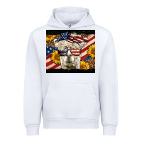 Western 4th Of July Llama Background Urban Hoodie | Teevron